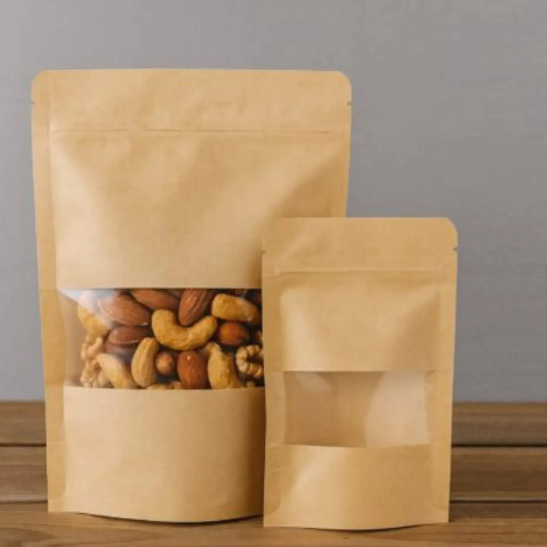 50 Pcs Zipper Bag Craft Half PVC - Yalla Mart