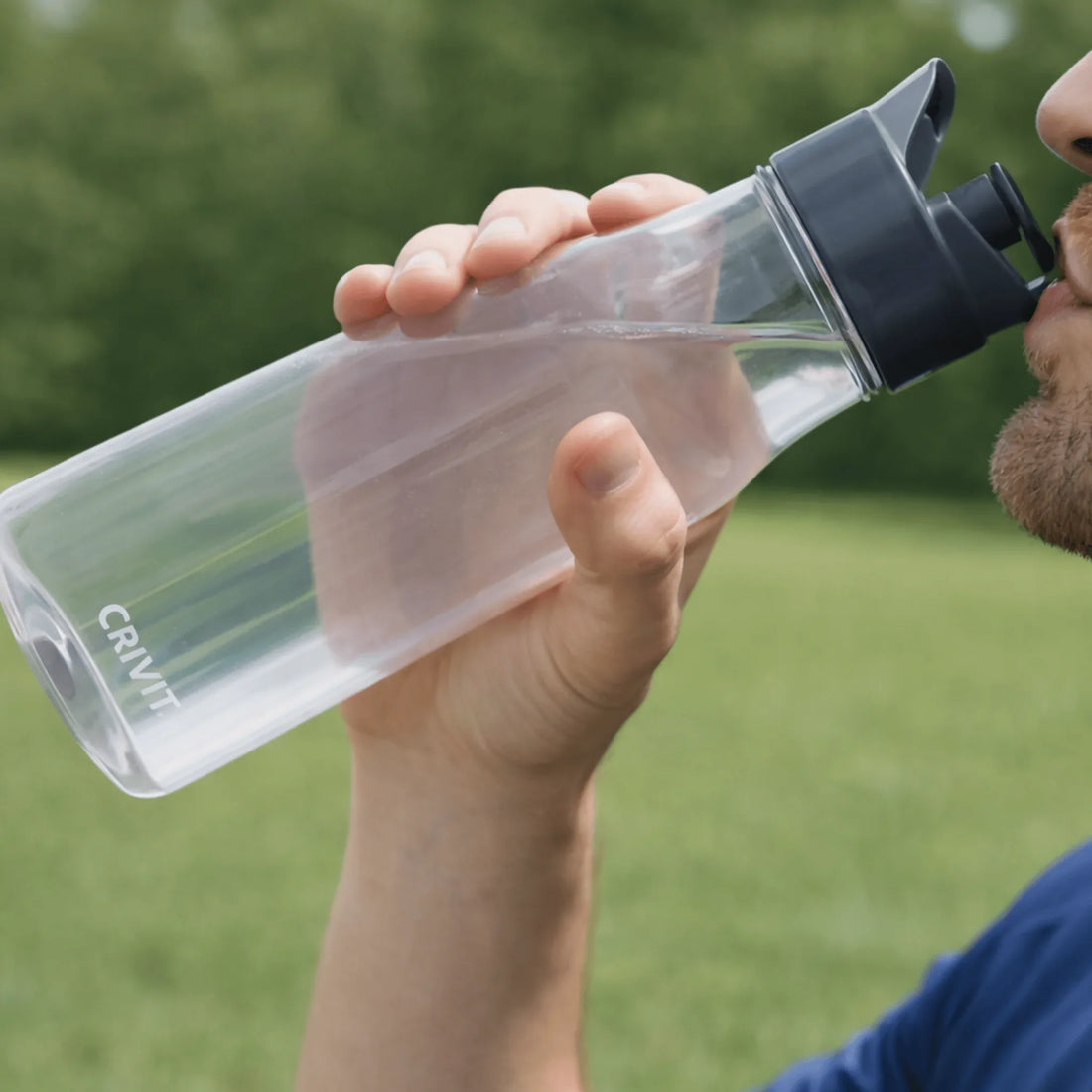 CRIVIT Sports Water Bottle - BPA-Free Leak-Proof Bottle for Gym & Outdoor Activities - Yalla Mart