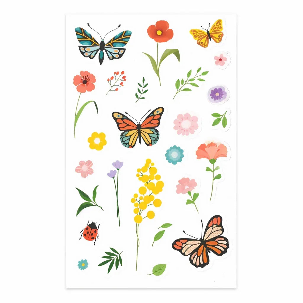Decorative Butterfly Sticker Sheet for Kids & Crafts - Yalla Mart