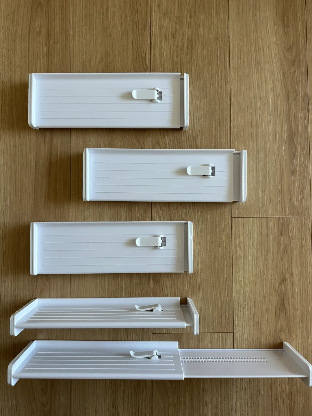 Adjustable Drawer Organizer, 4-Piece Set