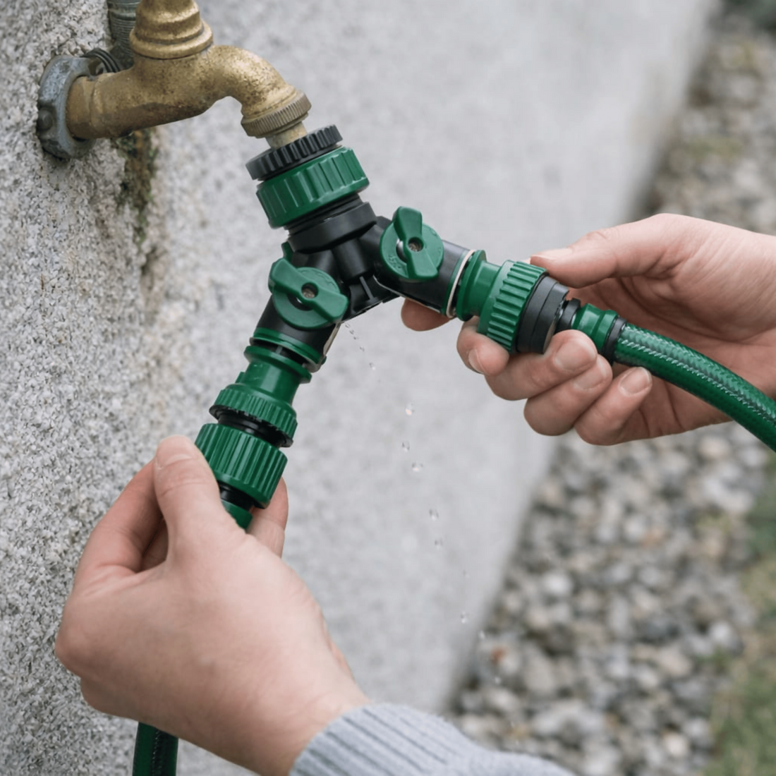 Garden Hose Connector Set – 6 Pieces with Quick-Connect Fittings