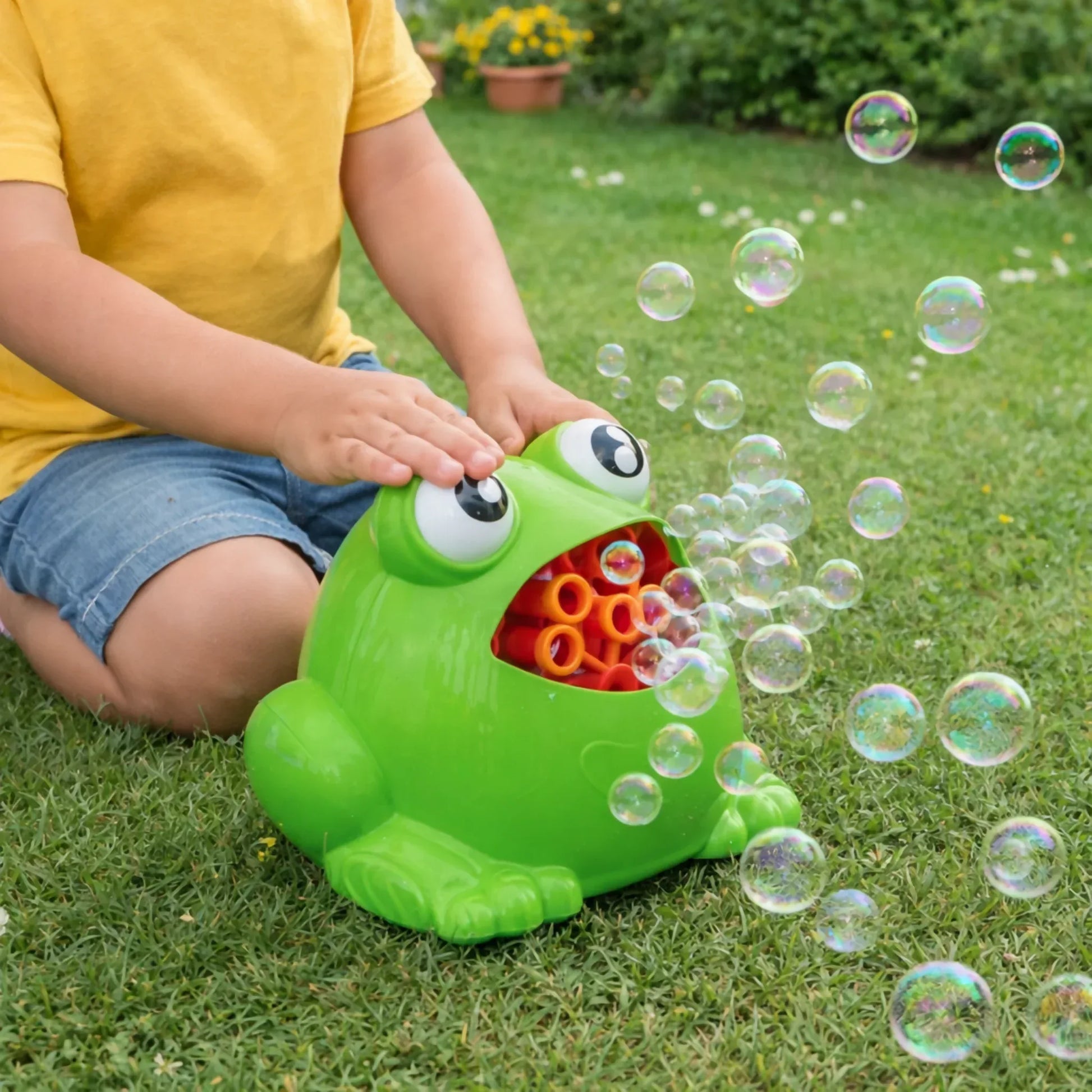 Bubble Machine Frog – Kids Bubble Toy - Yalla Mart