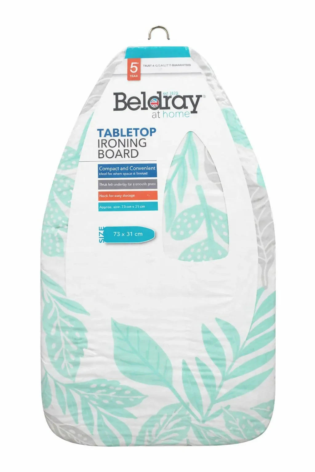 Compact Tabletop Ironing Board with Felt Padding & Hanging Hook