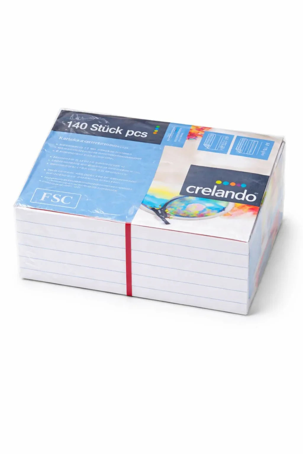 Lined Index Cards – A7 Flashcards, FSC-Certified 170 g/m² Paper