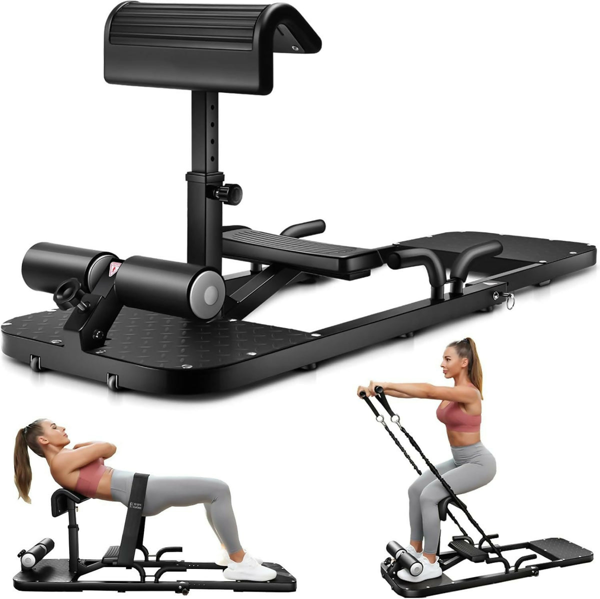 Hip Thrust Bench with 3 Resistance Bands