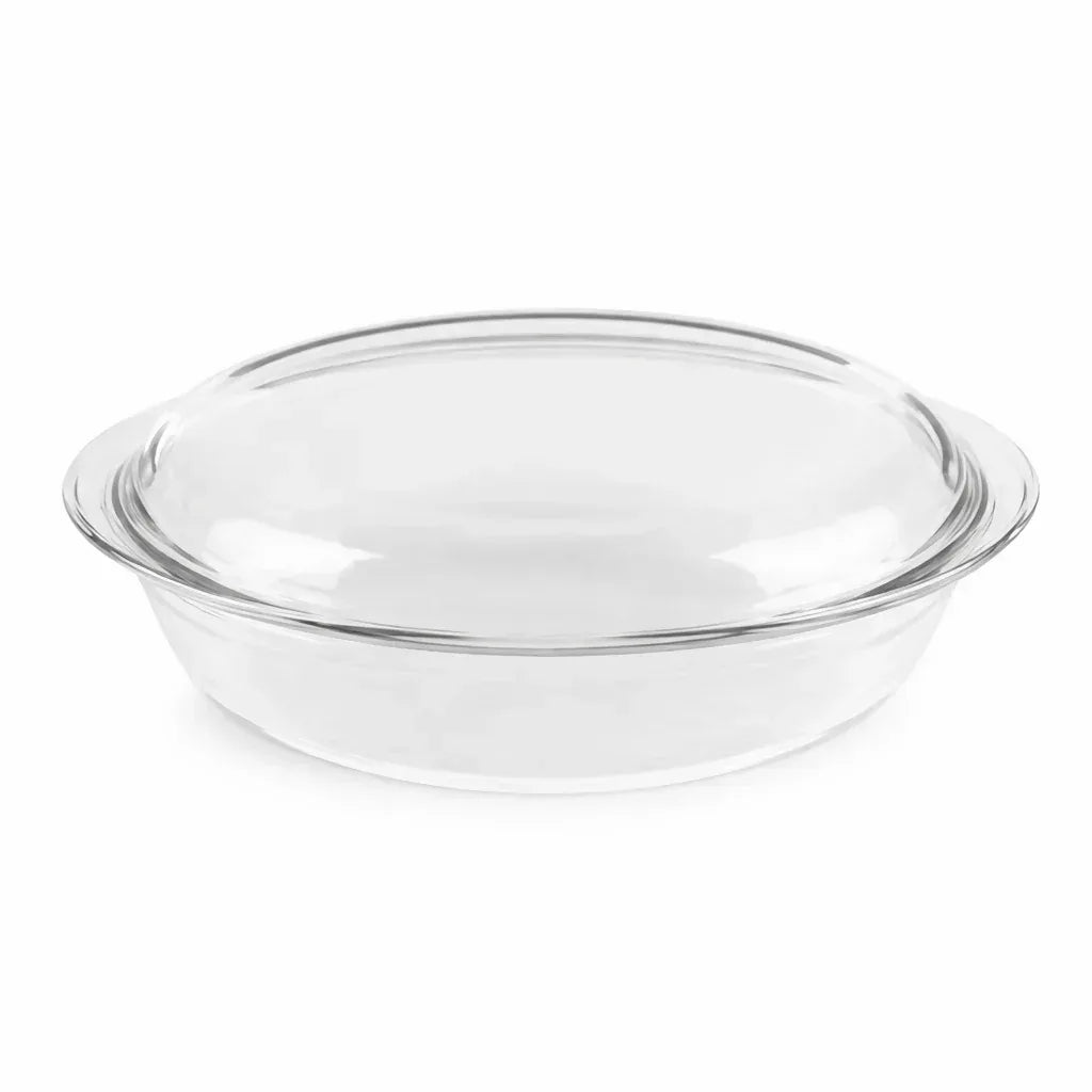 ERNESTO Glass Oven Casserole Dish with Lid - 3L Borosilicate - Yalla Mart