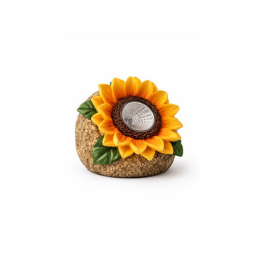 LIVARNO Home Solar Garden Lamp - Sunflower Design LED Outdoor Light - Yalla Mart