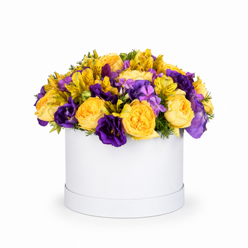 Golden Violet Bloom Box