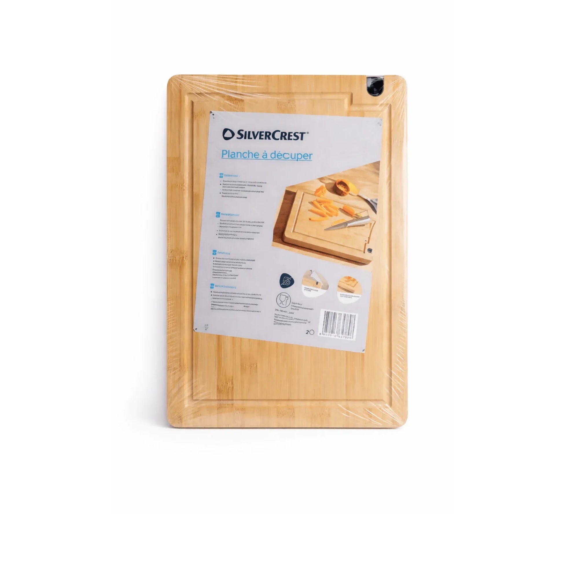 SilverCrest Bamboo Cutting Board with Juice Groove - Yalla Mart