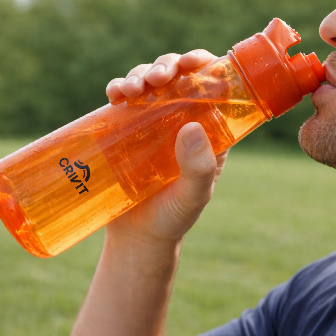 CRIVIT Sports Water Bottle - BPA-Free Leak-Proof Bottle for Gym & Outdoor Activities - Yalla Mart