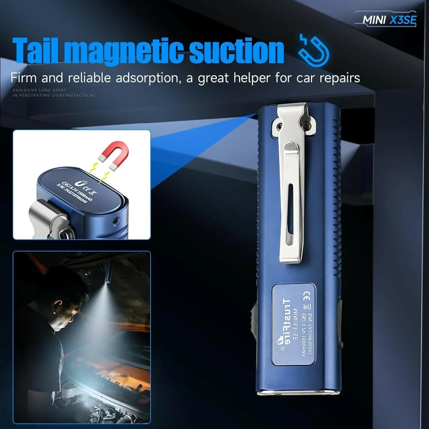 TrustFire MiniX3-SE Magnetic Flashlight - Yalla Mart
