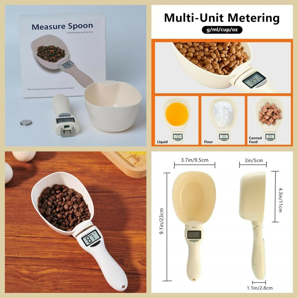 Digital Food Measuring Tool with LCD Display, 250 ml