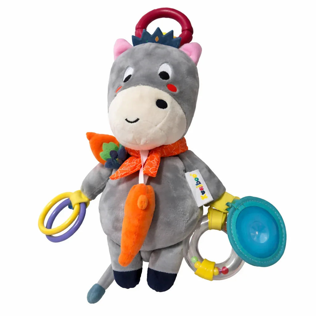 Baby Activity Plush Toy with Rattle & Mirror - Yalla Mart