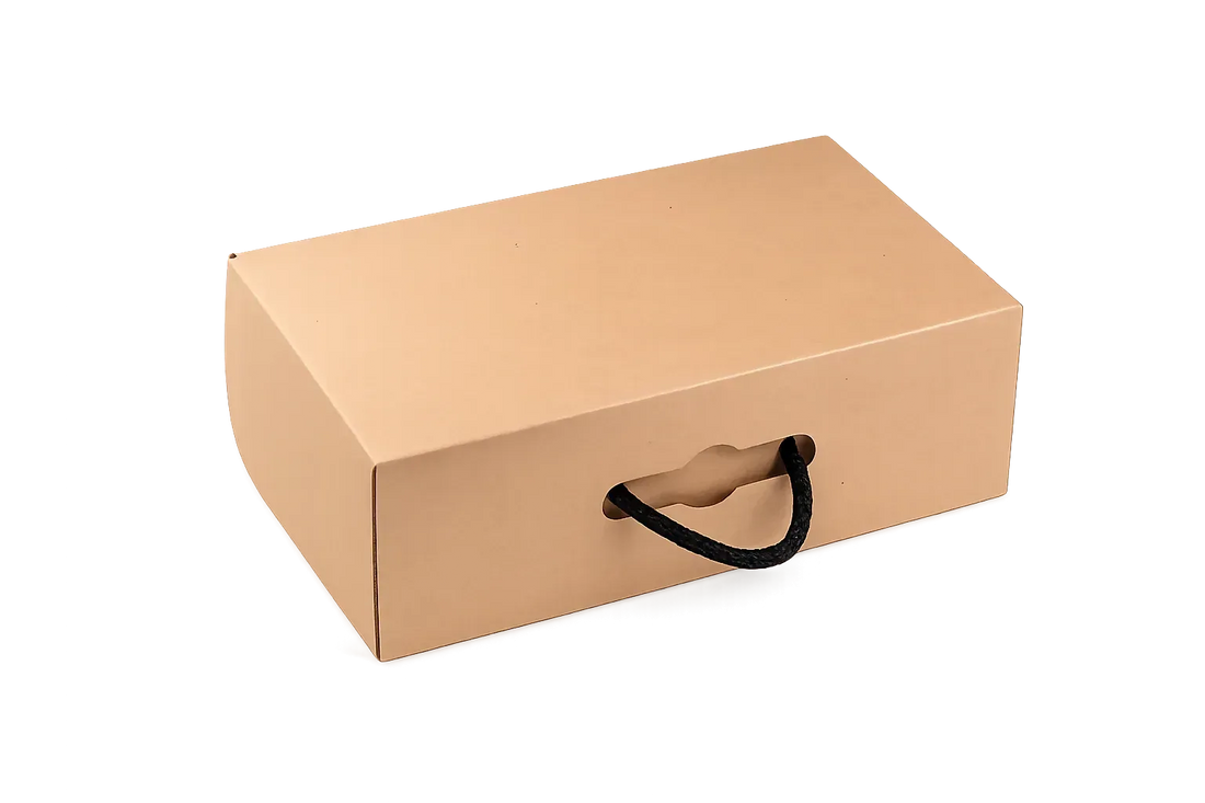 Premium Kraft Gift Box with Rope Handle - Natural Storage & Packaging - Yalla Mart
