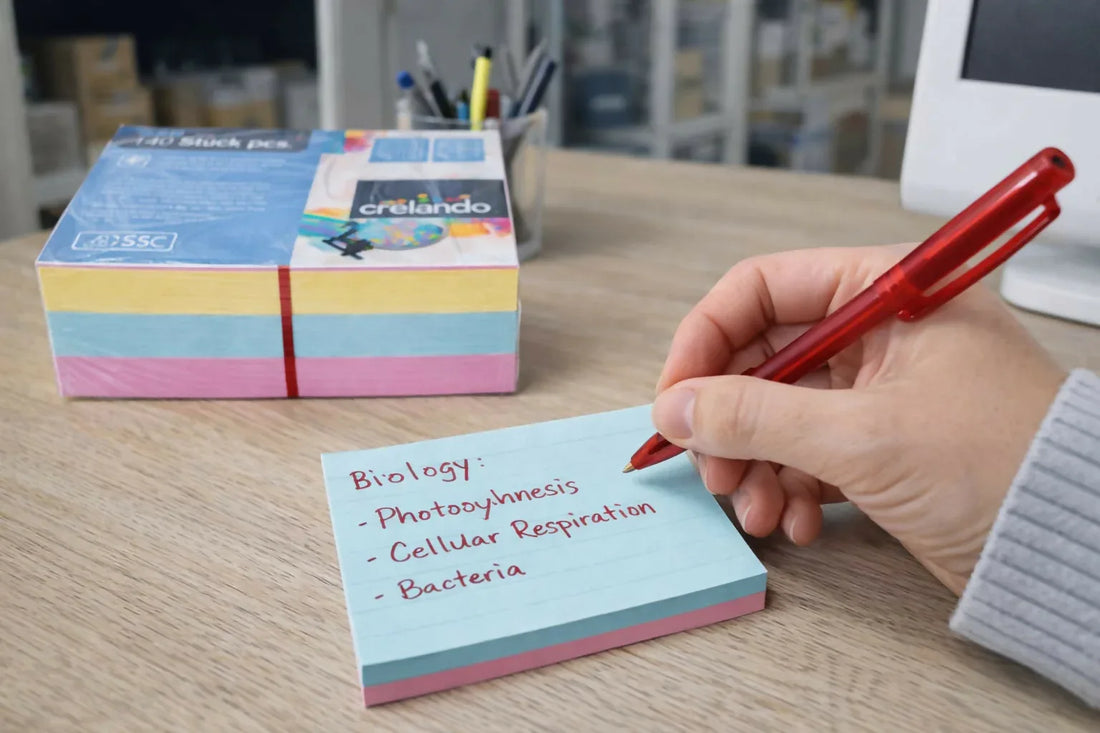 Crelando Colored Index Cards – Pastel Set for Study, Notes & Organization