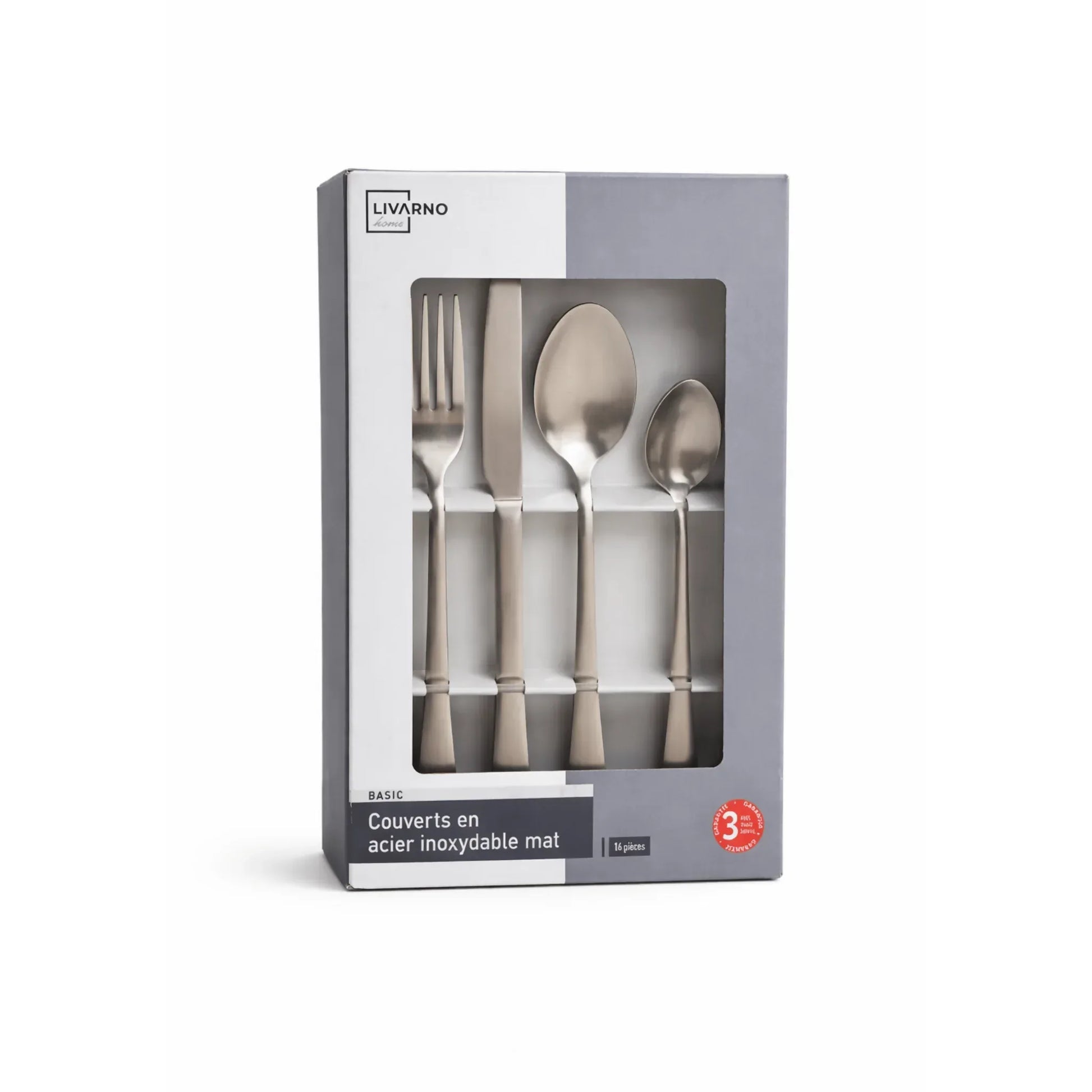 LIVARNO Home Stainless Steel Cutlery Set | 16 pieces - Yalla Mart