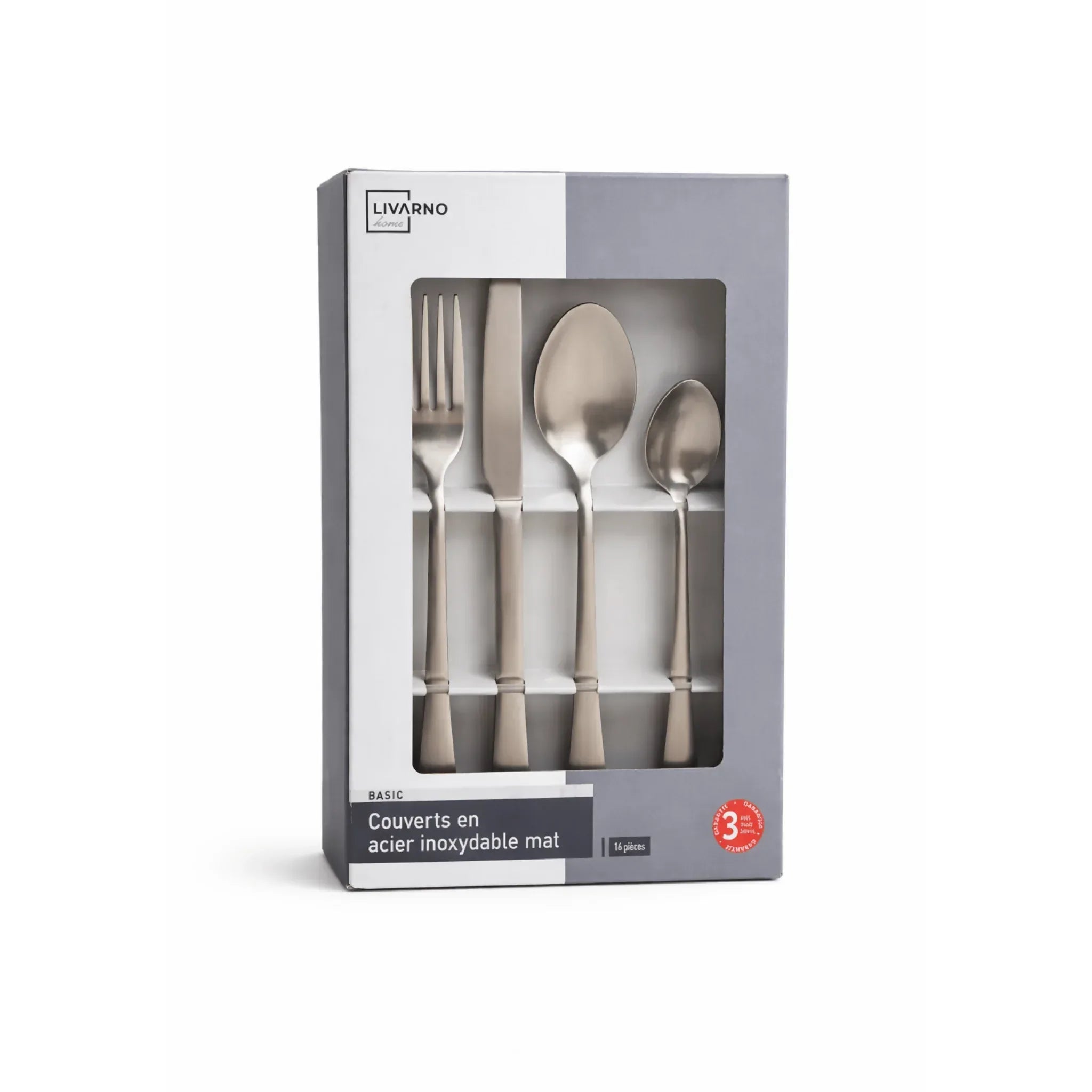 LIVARNO Home Stainless Steel Cutlery Set | 16 pieces - Yalla Mart
