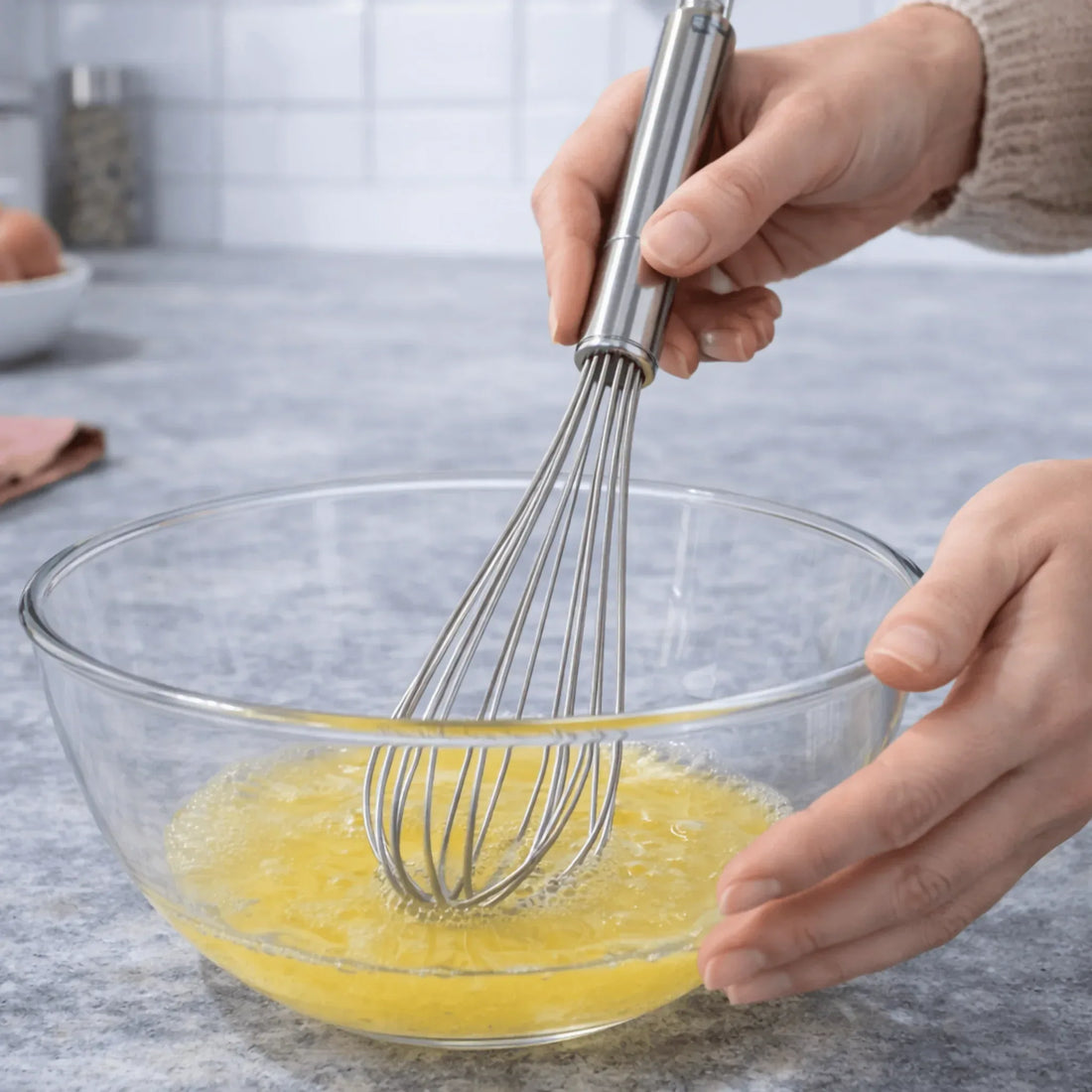 Stainless steel whisk by Ernesto - Yalla Mart