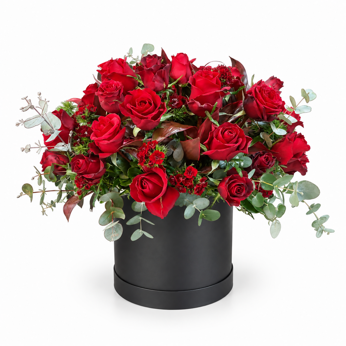 Crimson Elegance Luxury Rose Box