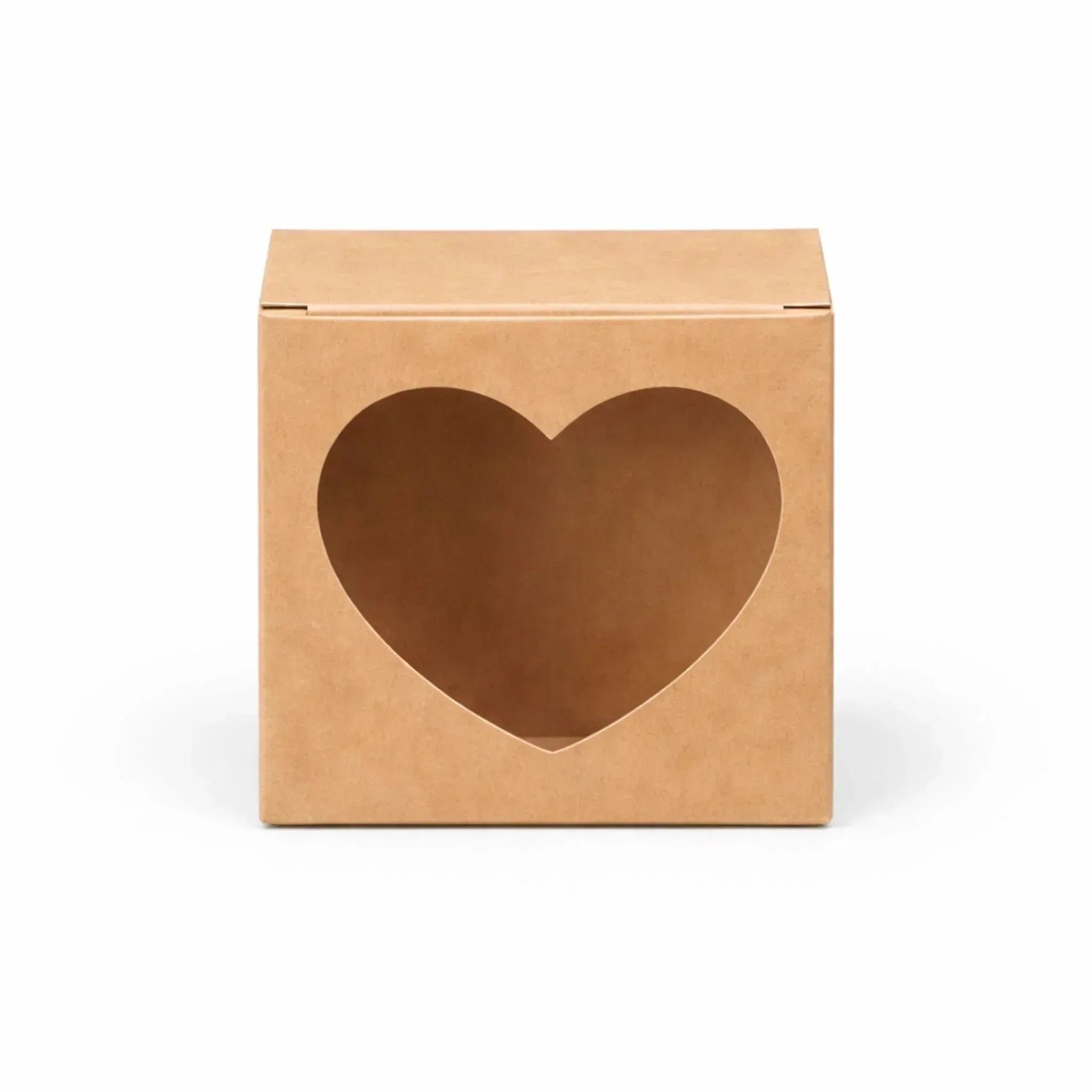 Heart Window Gift Boxes - Romantic Carton Boxes with Clear Heart Panel - Yalla Mart