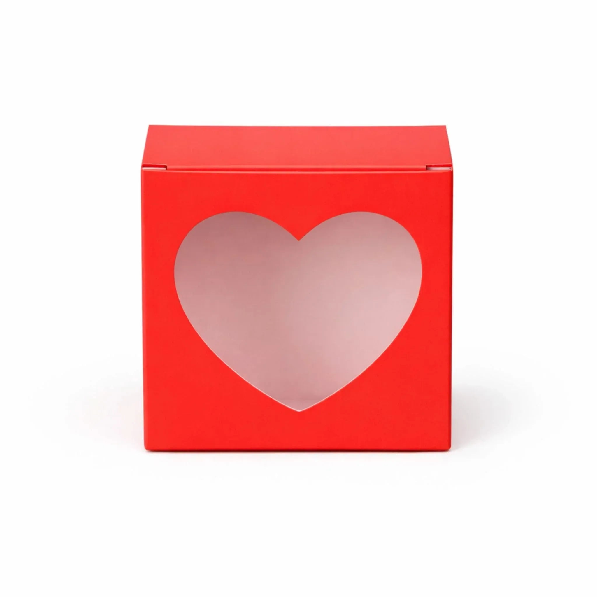 Heart Window Gift Boxes - Romantic Carton Boxes with Clear Heart Panel - Yalla Mart