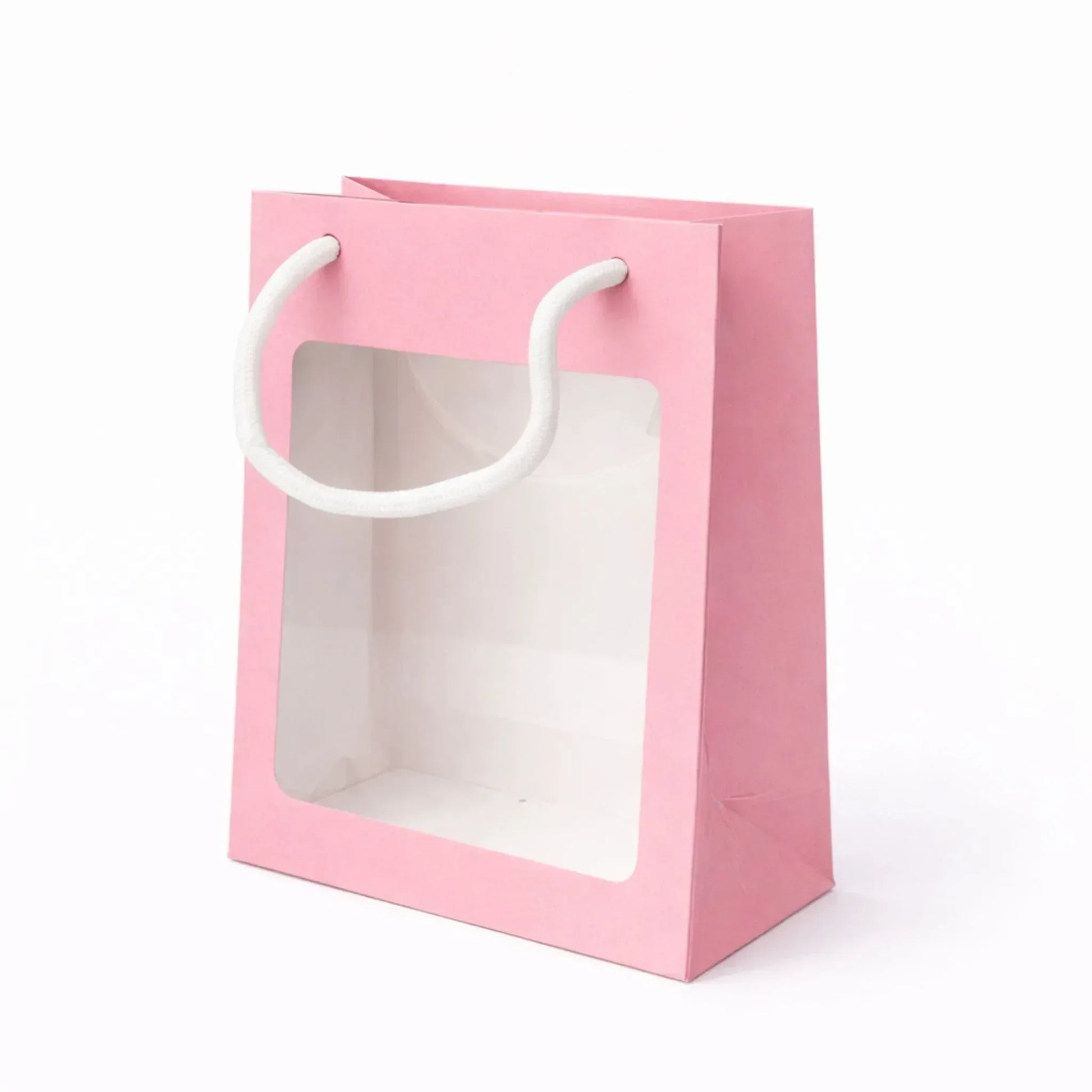 Carton Bag + PVC - Gift Bag with Large Clear Window - Yalla Mart