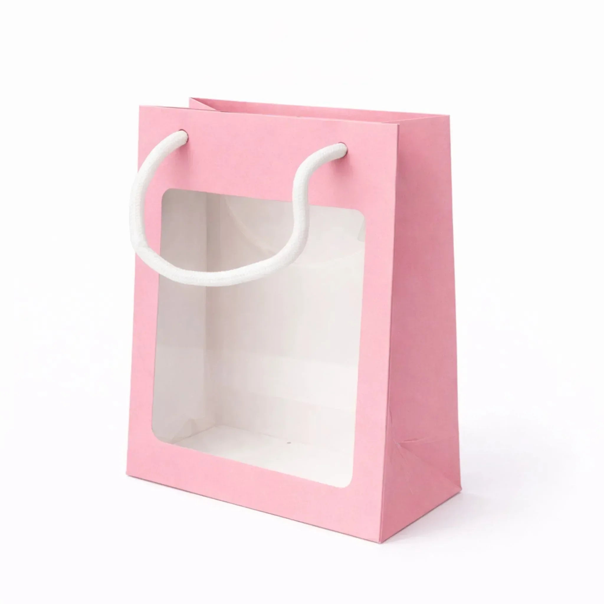 Carton Bag + PVC - Gift Bag with Large Clear Window - Yalla Mart