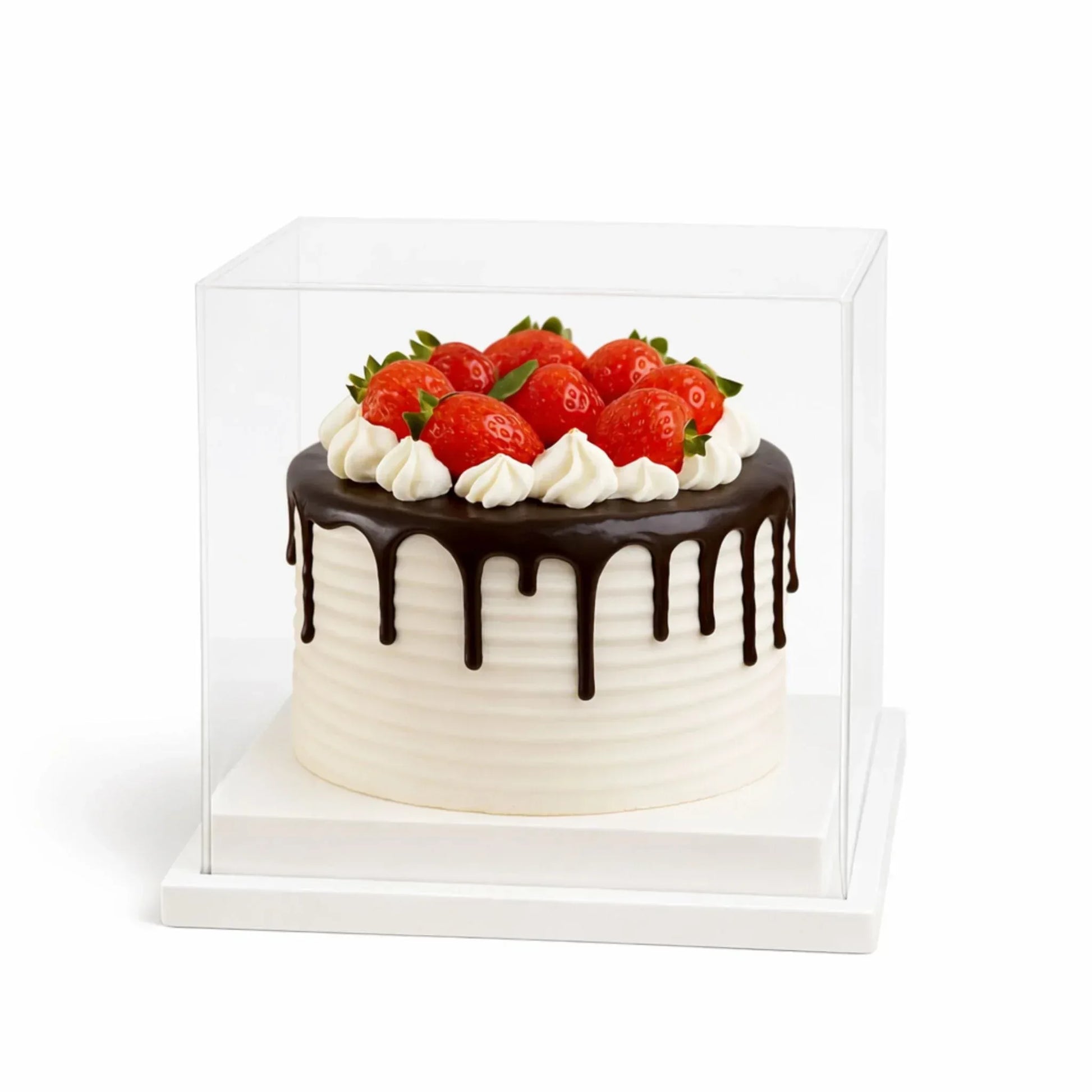 Clear PVC Cake Display Box - Transparent Bakery Packaging - Yalla Mart