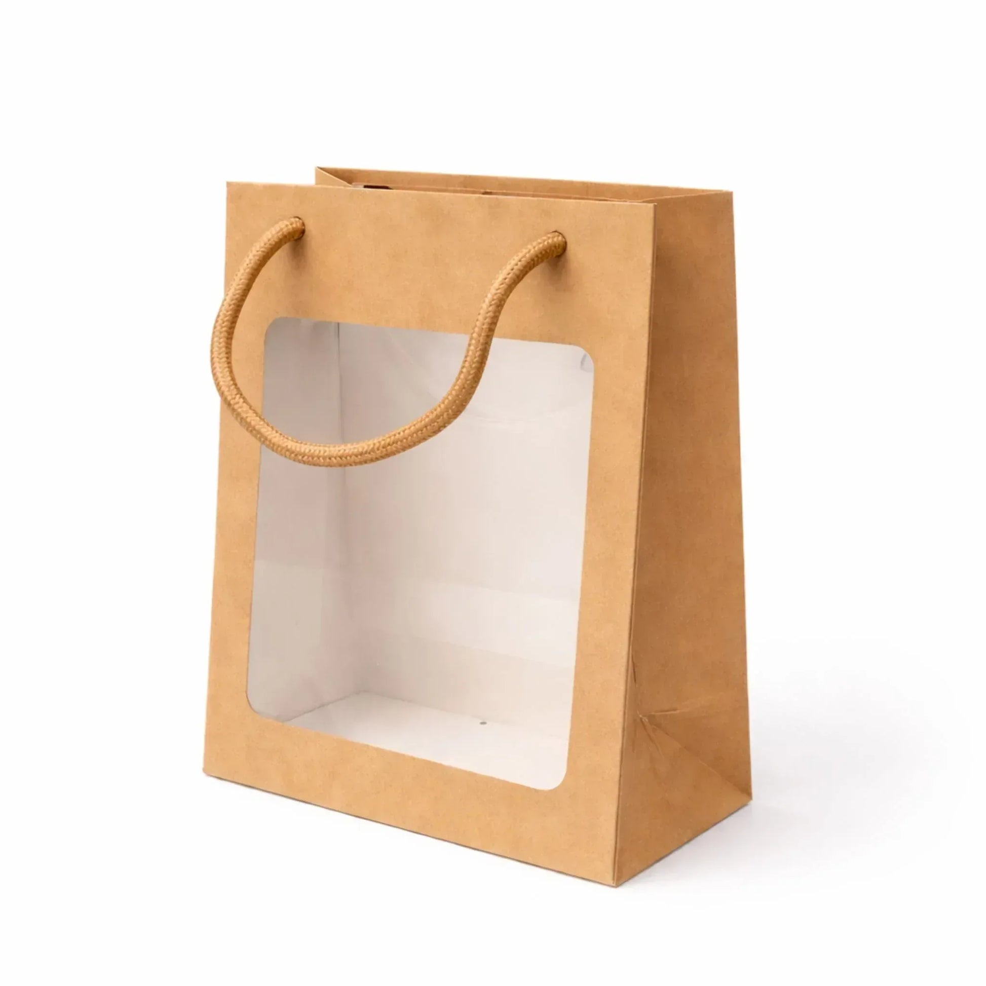 Carton Bag + PVC - Gift Bag with Large Clear Window - Yalla Mart