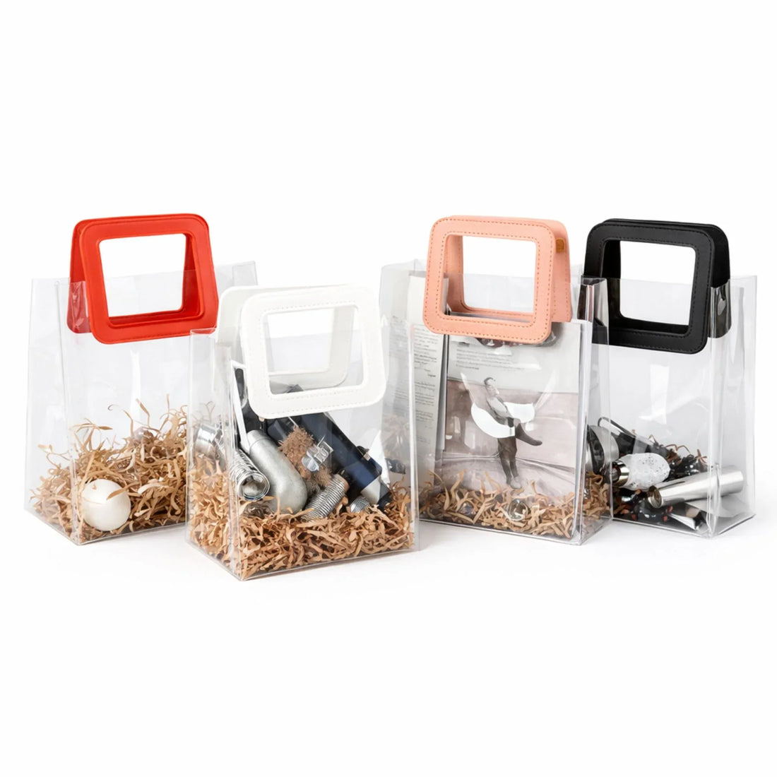 Leather Bag Square Hand - Frosted Gift Bag with Square Handles - Yalla Mart