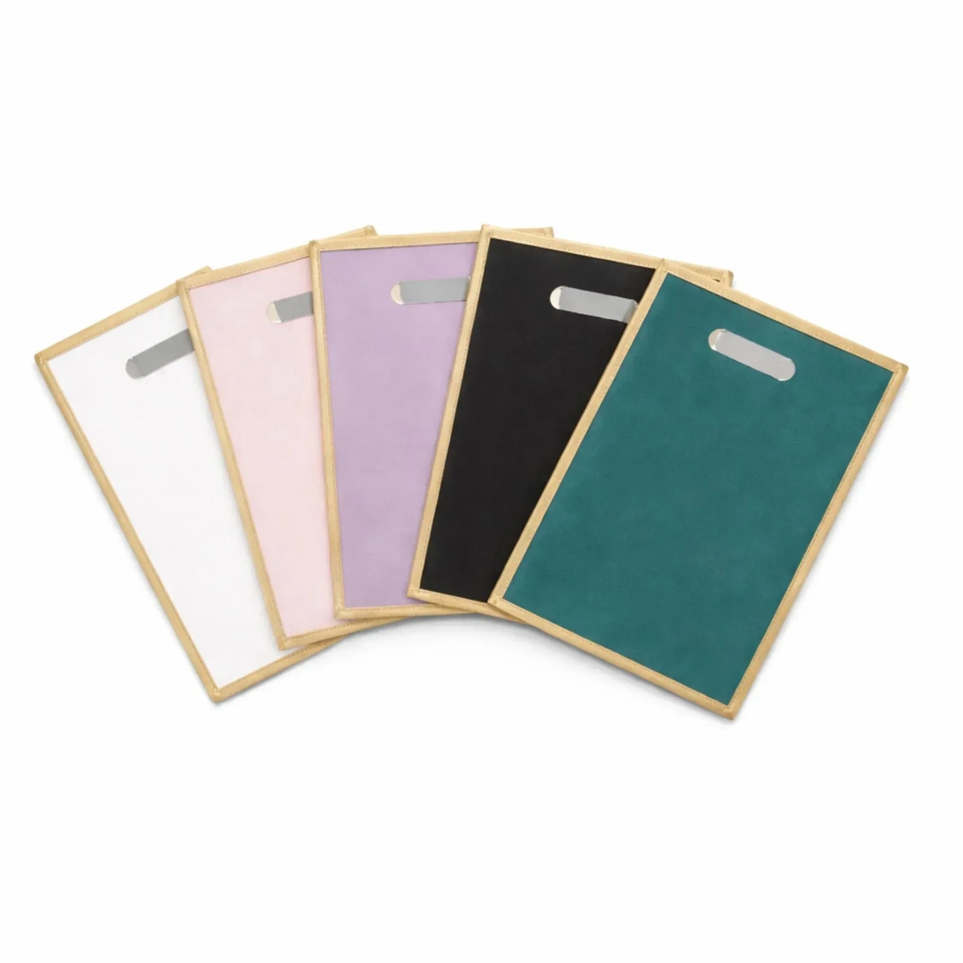Nylon Bag Mixed Color - Elegant Gift Bags with Gold Trim & Cutout Handles - Yalla Mart
