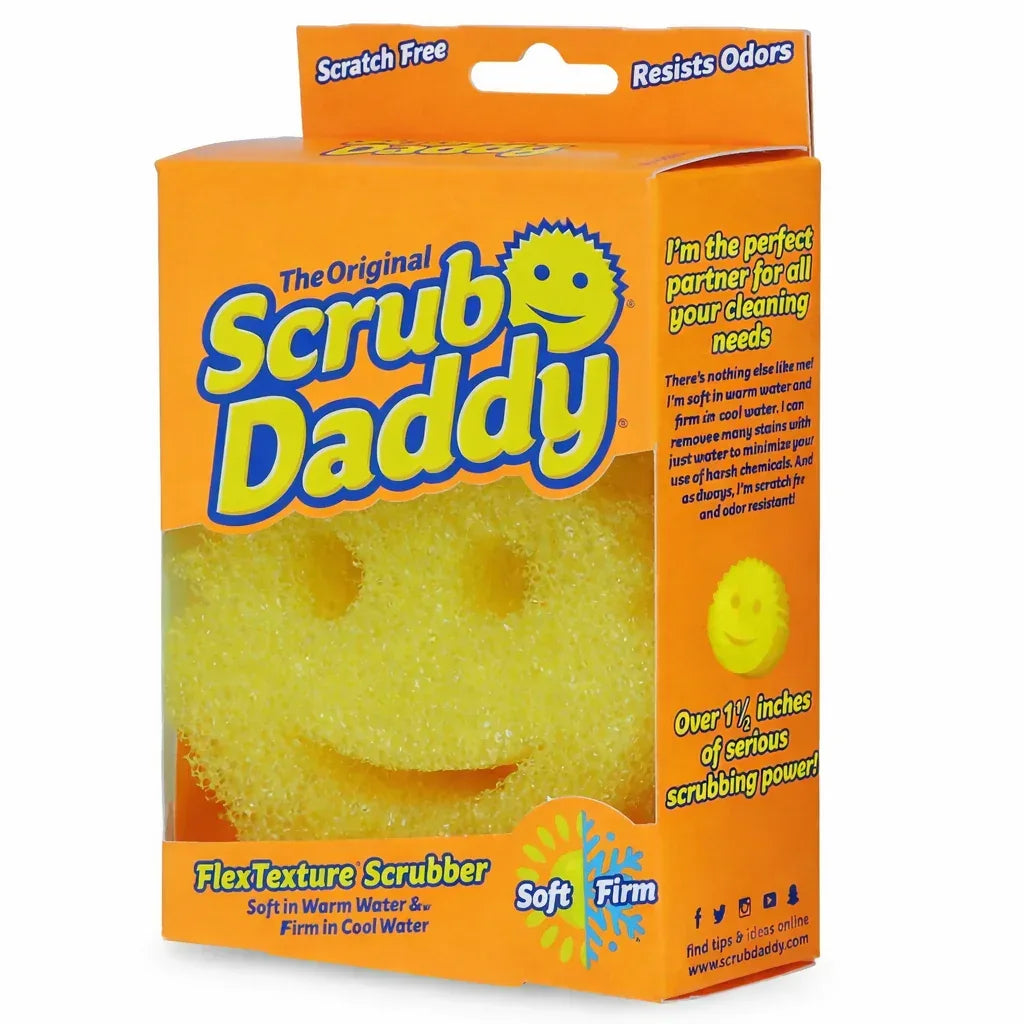 Yellow Original Scrub Daddy Cleaning Sponge – Multi-Purpose - Yalla Mart