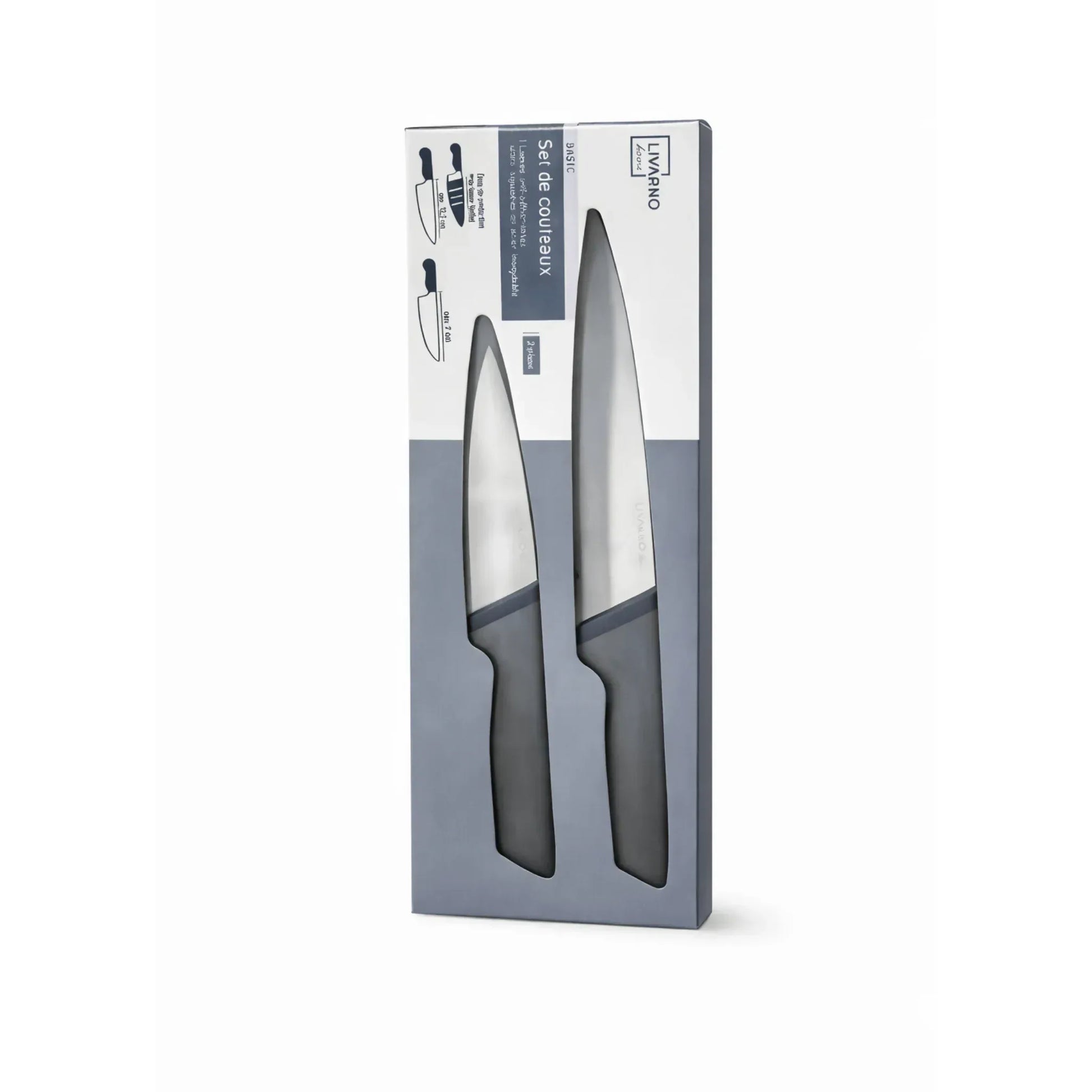 Kitchen Knife Set – LIVARNO Home (2 Pieces) - Yalla Mart