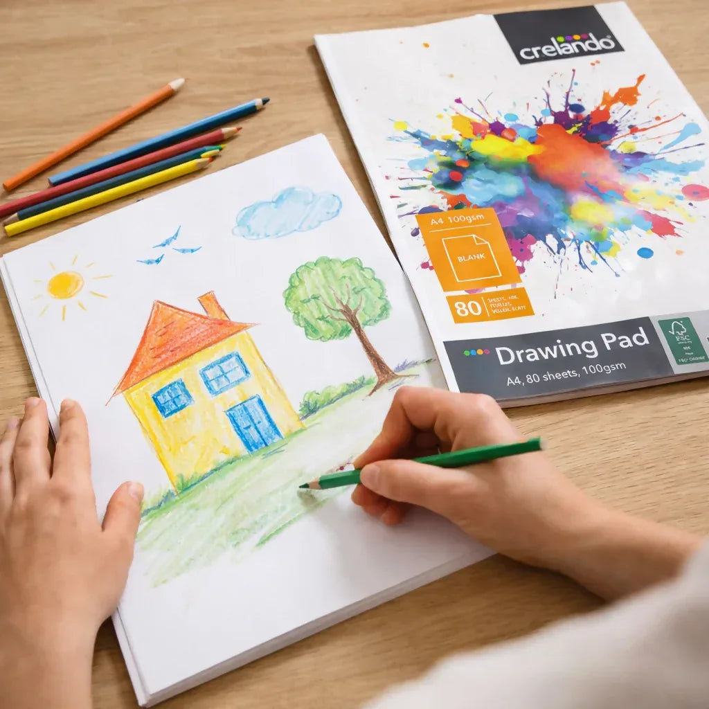 A4 Drawing Pad – 80 Sheets (100 gsm) - Yalla Mart