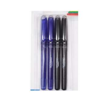 Crelando Erasable Gel Pens – Pack of 4 (2 Blue & 2 Black)