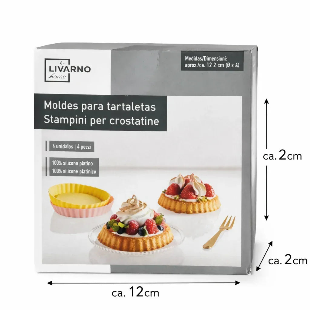 Silicone Tartlet Molds – LIVARNO Home (Set of 6) - Yalla Mart