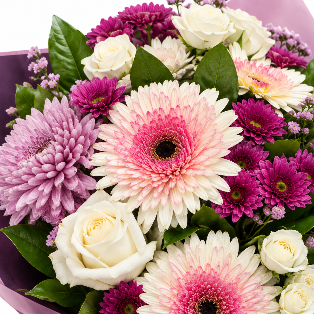 Blushing Harmony bouquet close-detail photo