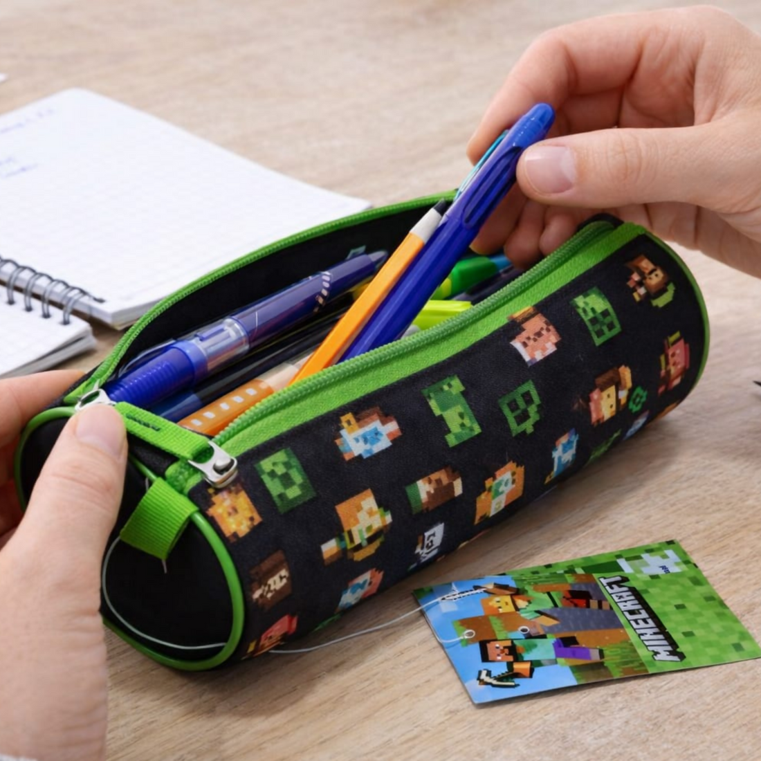 Minecraft Pencil Case – Pixel Character Design for Kids & Gamers