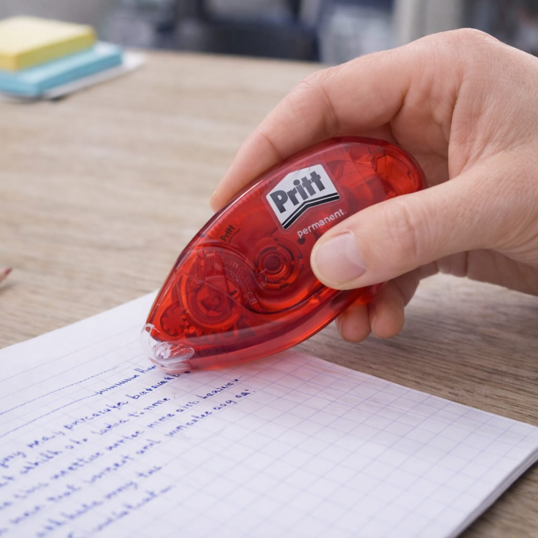 Pritt Permanent Glue Roller – Instant Bond, Refillable & Mess-Free