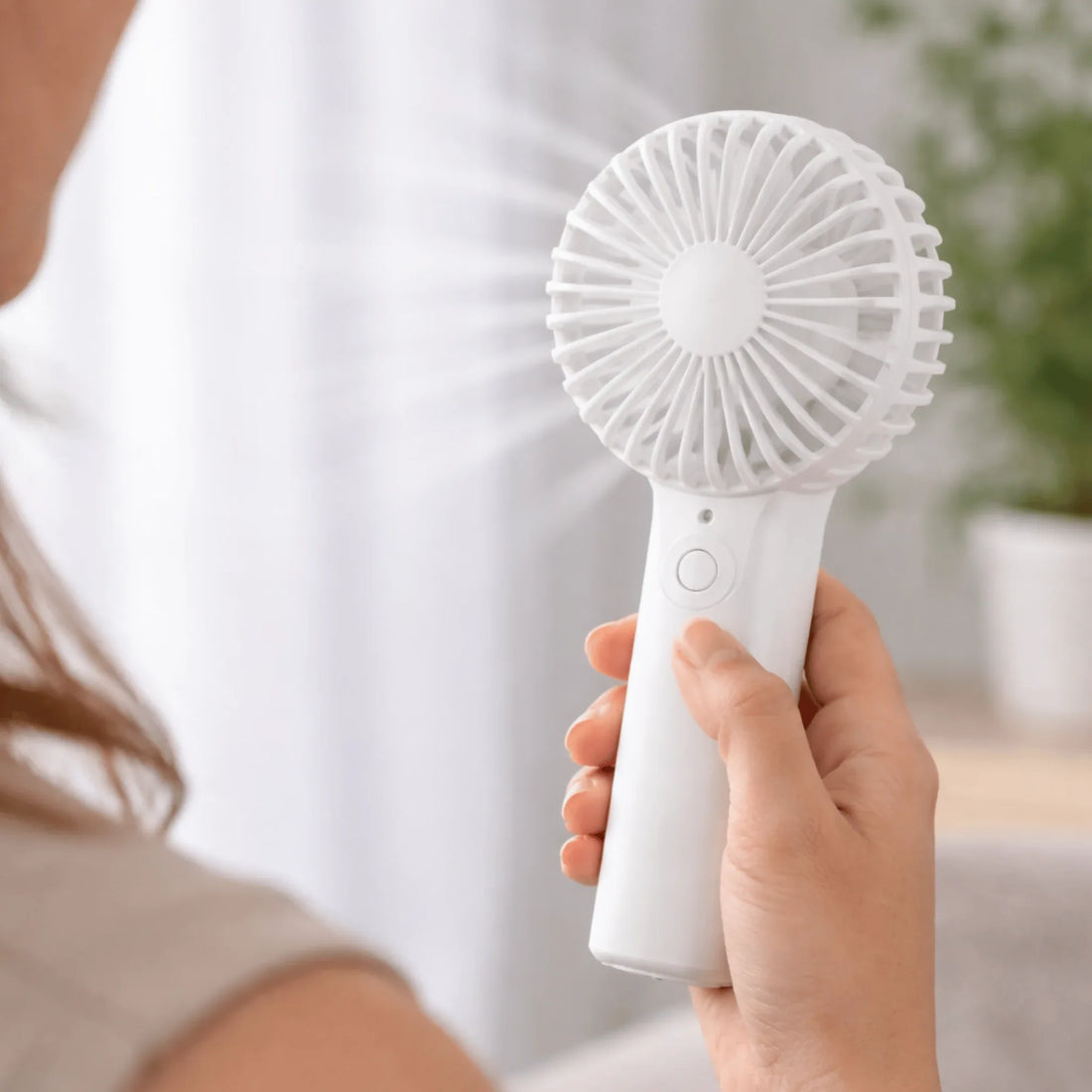 SilverCrest Portable Handheld Fan - 3 Speed Battery Operated - Yalla Mart