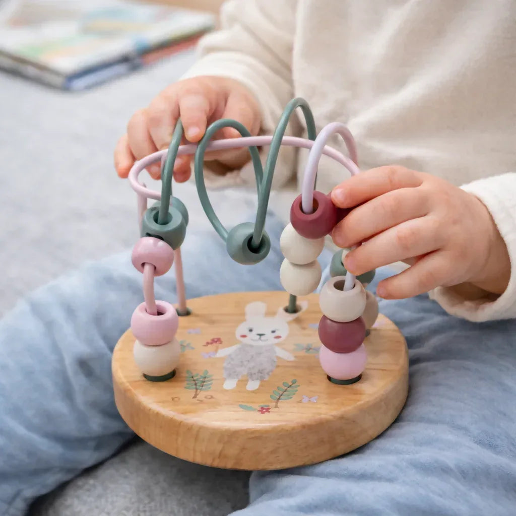 Wooden Bead Maze Toy for Babies & Toddlers - Yalla Mart