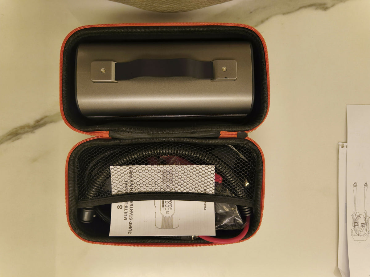 Multi-Function Car Tool with Tire Inflator & Vacuum, 12,000 mAh