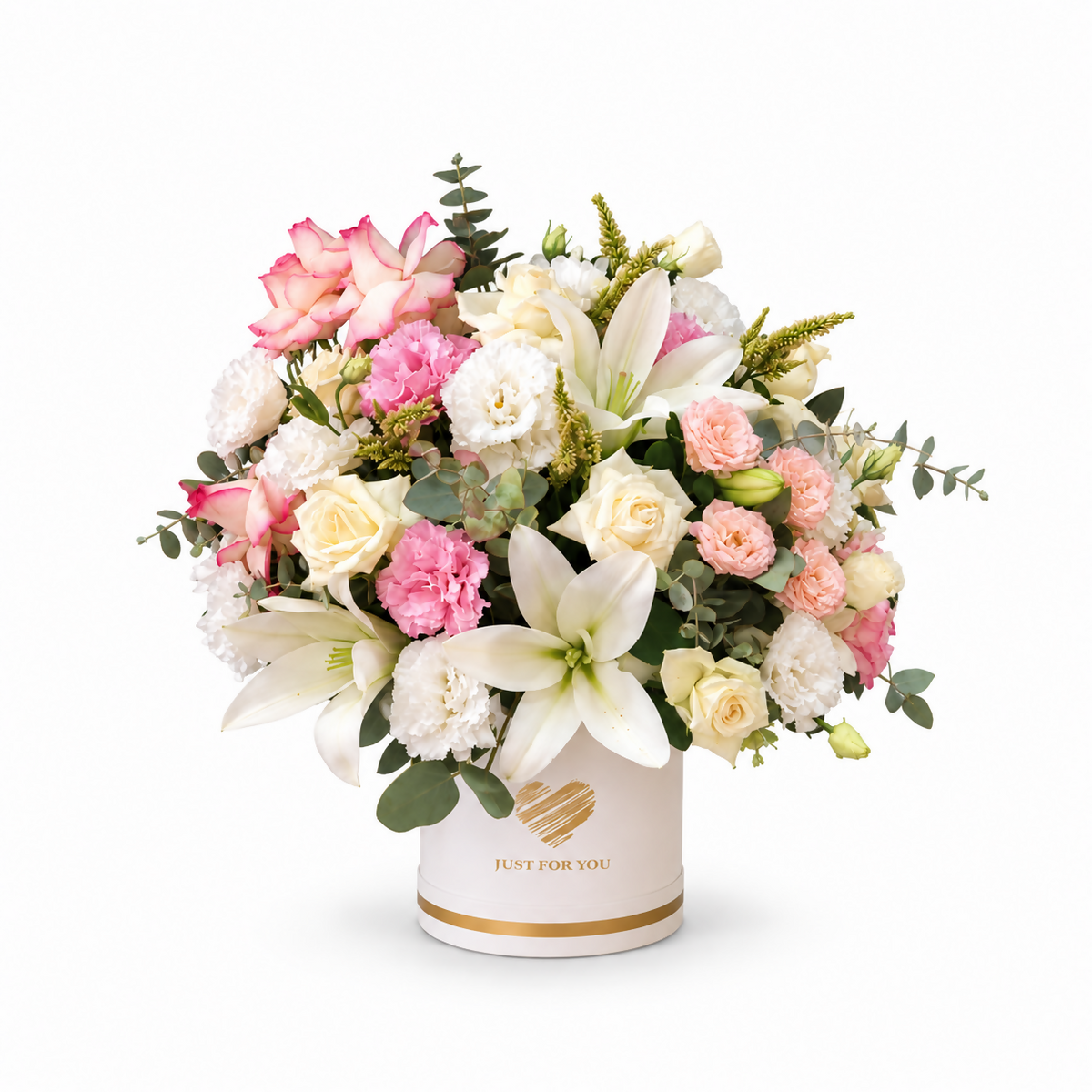 Luxury Lily & Rose Gift Flower Box