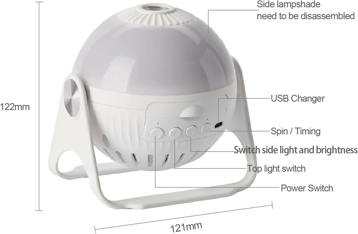 Planet & Galaxy Projector with 6 Projection Themes