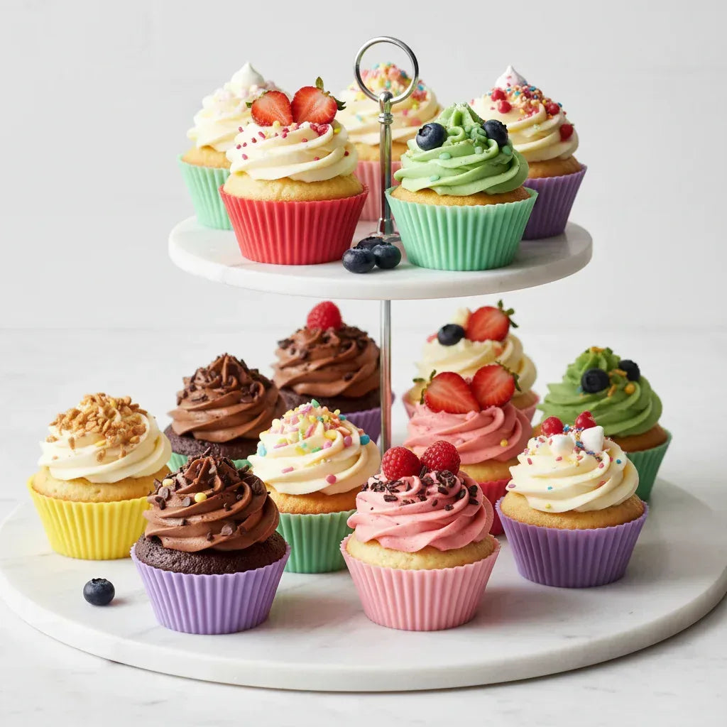 Silicone Muffin Molds – Livarno Home (Set of 12) - Yalla Mart