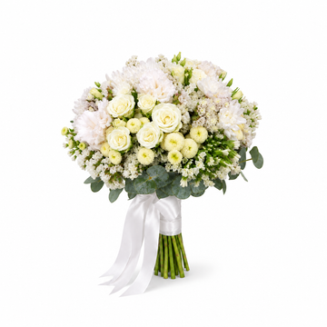 Mixed white bridal bouquet catalog image