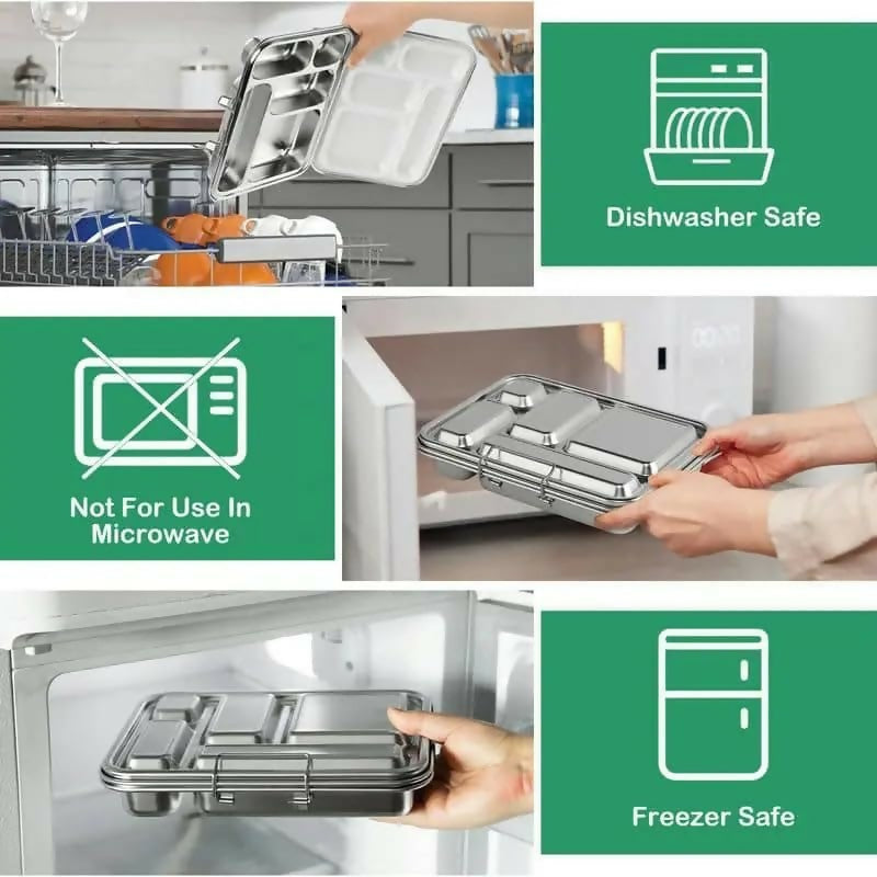 Stainless Steel Lunch Box, 900 ml