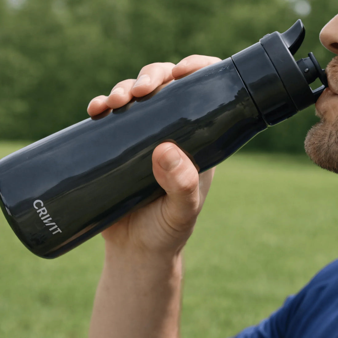 CRIVIT Sports Water Bottle - BPA-Free Leak-Proof Bottle for Gym & Outdoor Activities - Yalla Mart