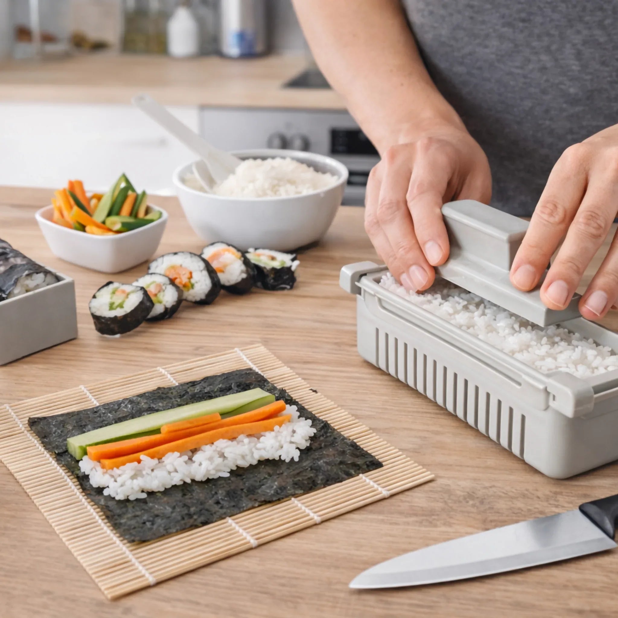 LIVARNO Home Sushi Preparation Set 13-Piece - Complete Sushi Making Kit - Yalla Mart