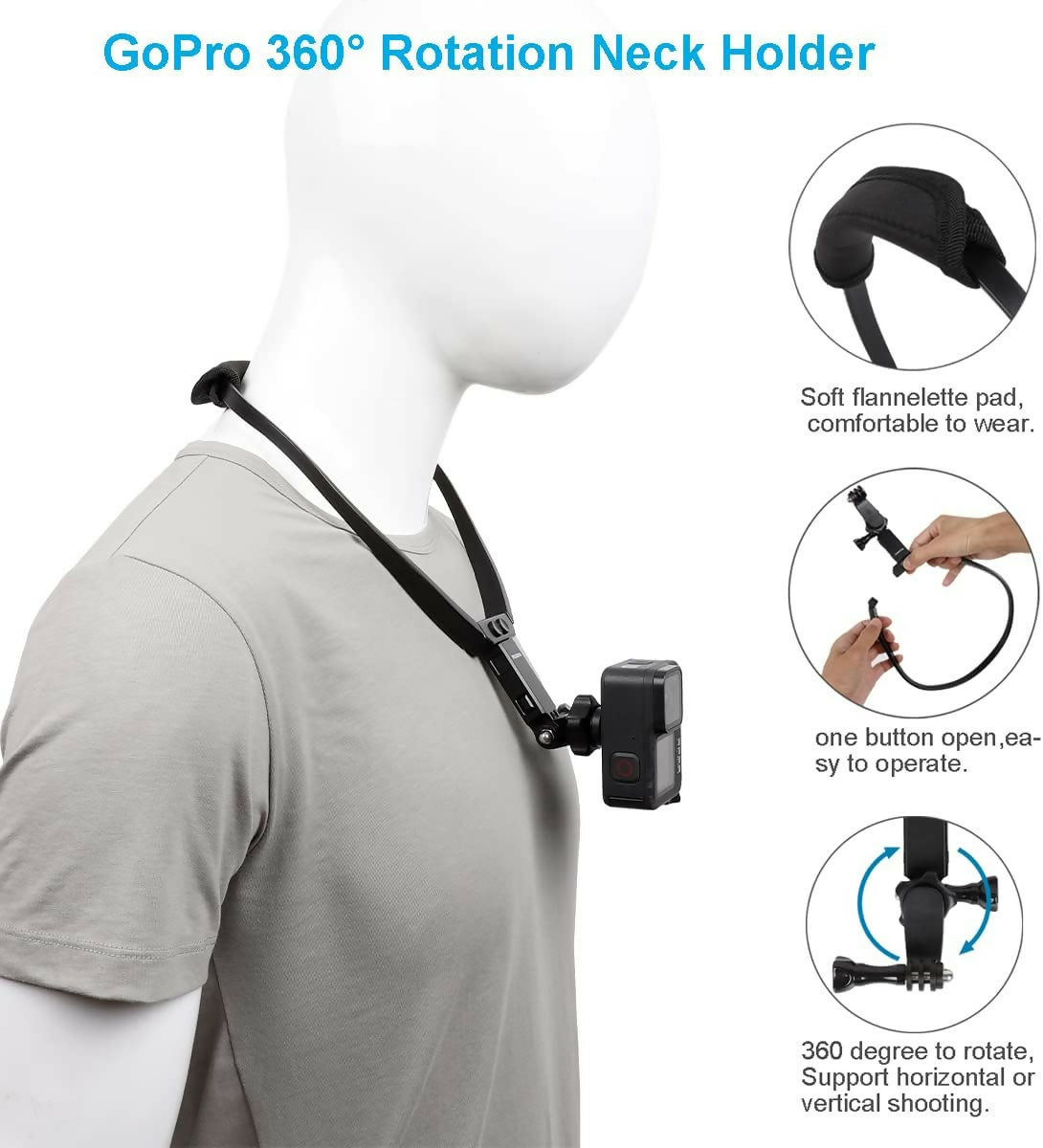 Neck Mount for Phone & GoPro